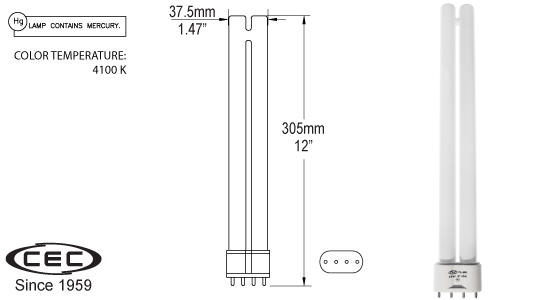 Med Bi-Pin Fluorescent Lamps, pll2441