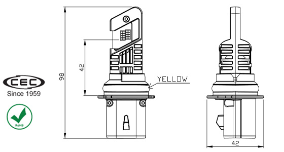 9007LEDSI Fog Lamp