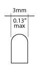 T-1 Bulb Shape
