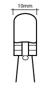 All Glass Wedge Bulbs T-5 on W2.1 x 9.2d Bulb